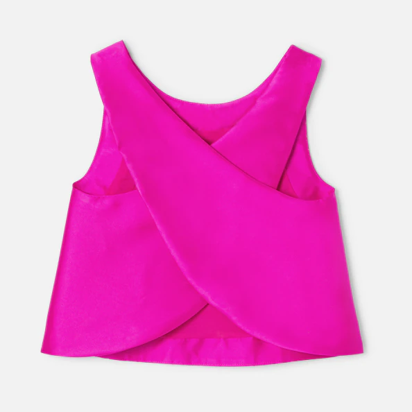 Top enfant fille en satin