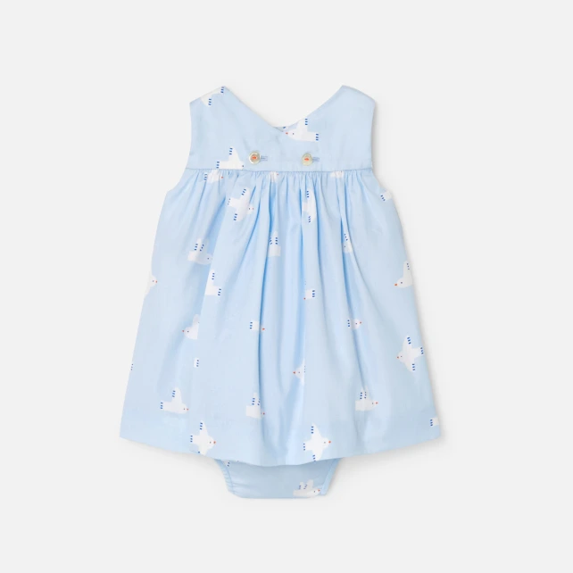 Robe bébé fille en popeline