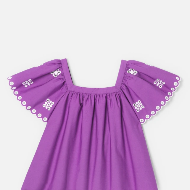 Blouse enfant fille manches volantées
