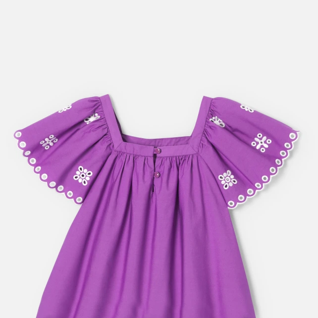Blouse enfant fille manches volantées