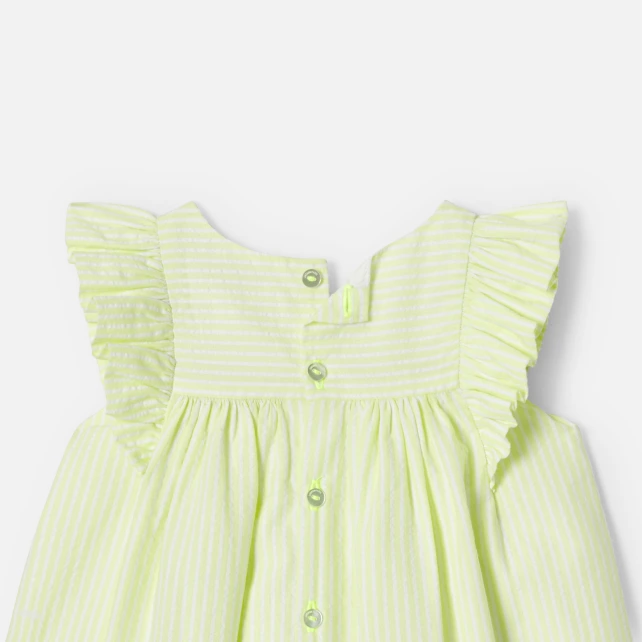 Robe bébé fille en seersucker