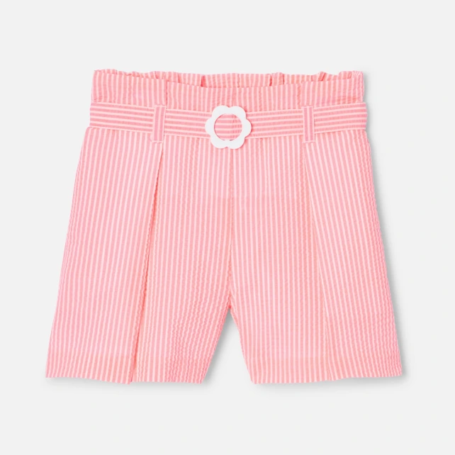 Short enfant fille en seersucker