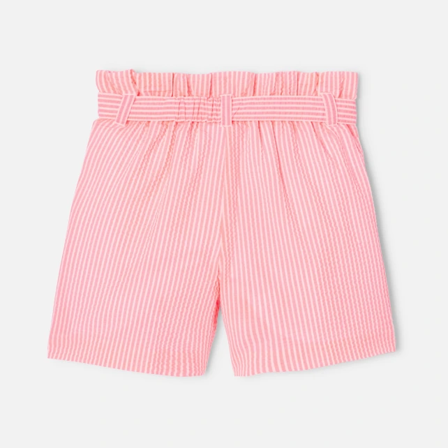 Short enfant fille en seersucker