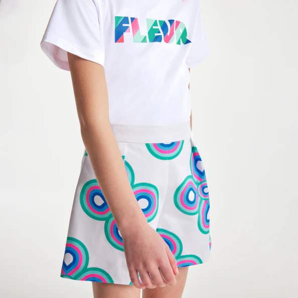 Short enfant fille en gabardine