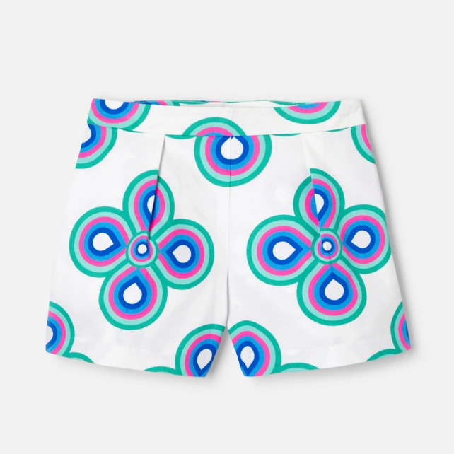 Short enfant fille en gabardine