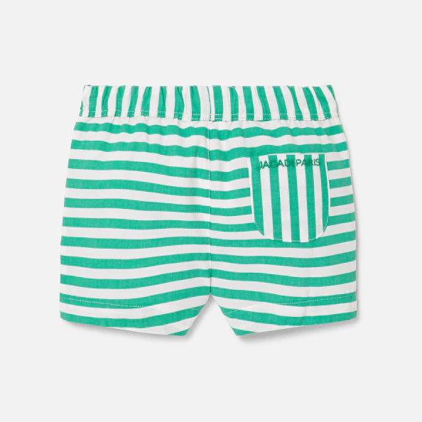 Short rayé bébé garçon