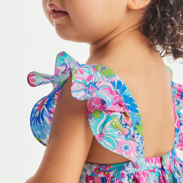 Robe bébé fille en tissu Liberty