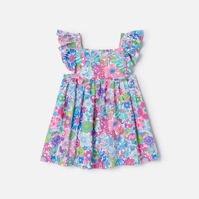 Robe bébé fille en tissu Liberty