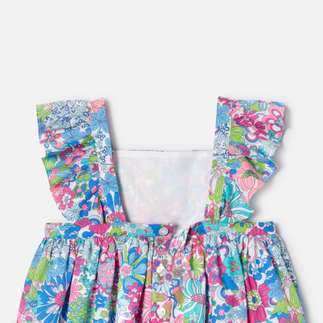 Robe bébé fille en tissu Liberty