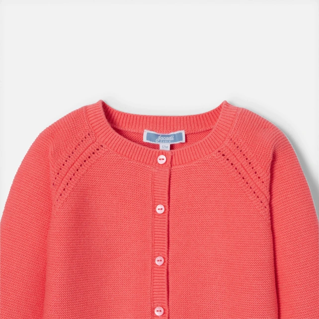 Cardigan bébé fille en coton