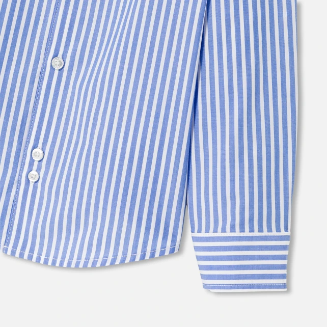 Chemise enfant garçon en popeline rayée