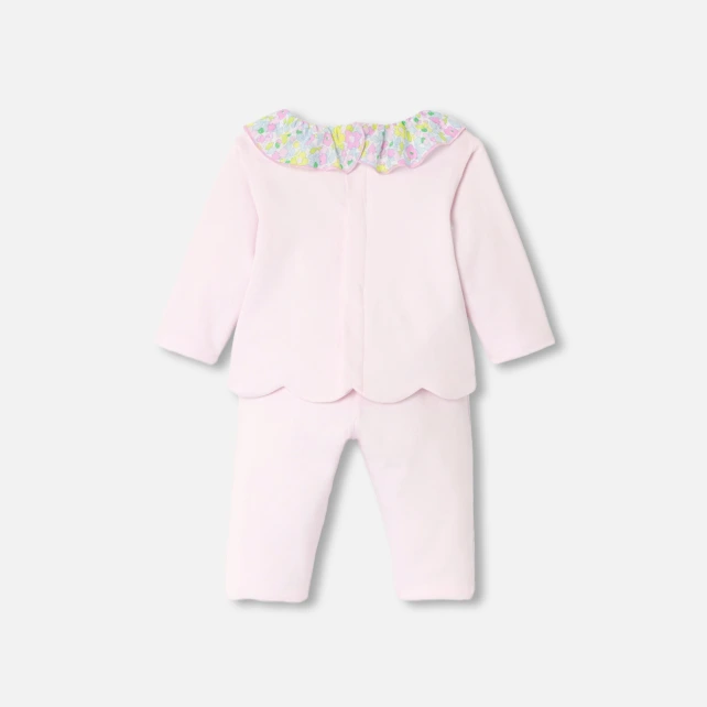 Ensemble confort bébé fille en jersey