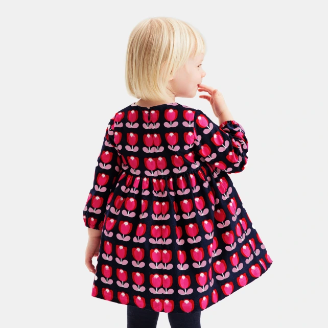 Robe bébé fille en velours