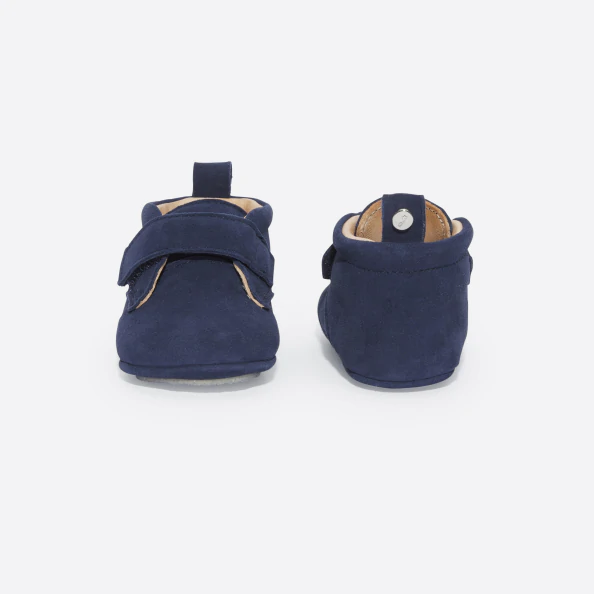 Chaussons bébé garçon en cuir