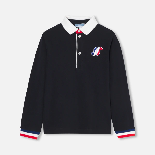 Polo manches longues enfant garçon