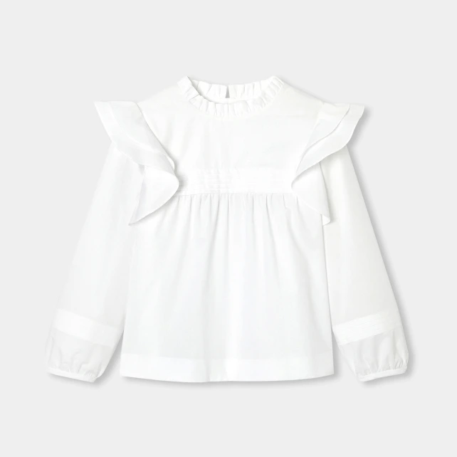 Blouse enfant fille en popeline