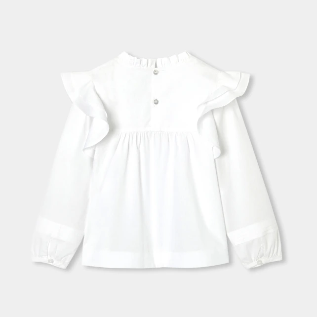 Blouse enfant fille en popeline