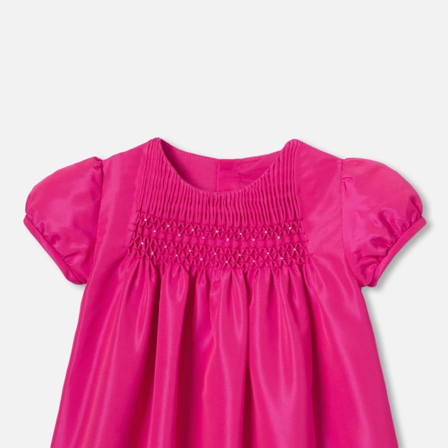 Robe bébé fille en taffetas