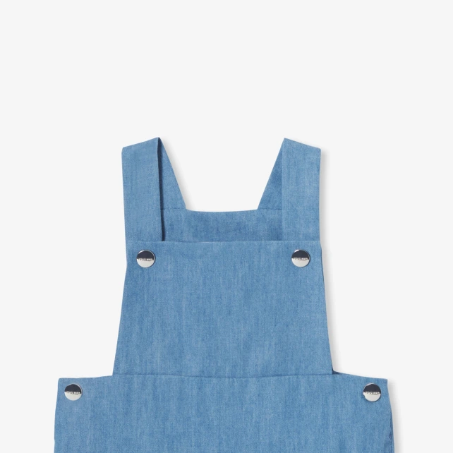Salopette bébé en denim léger