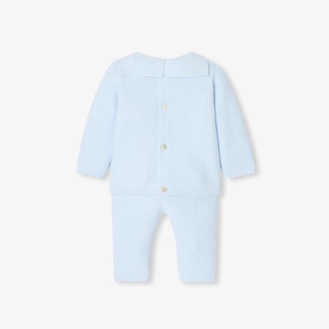 Ensemble bébé garçon en point mousse