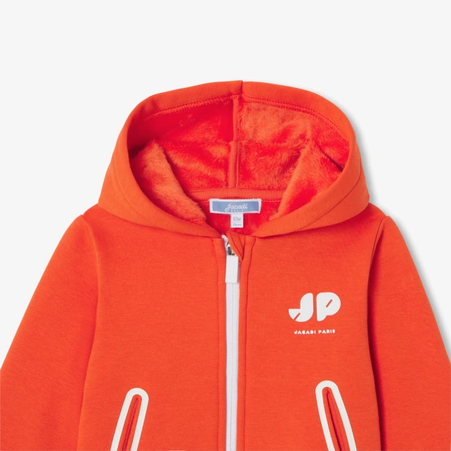 Sweat zippé bébé en molleton
