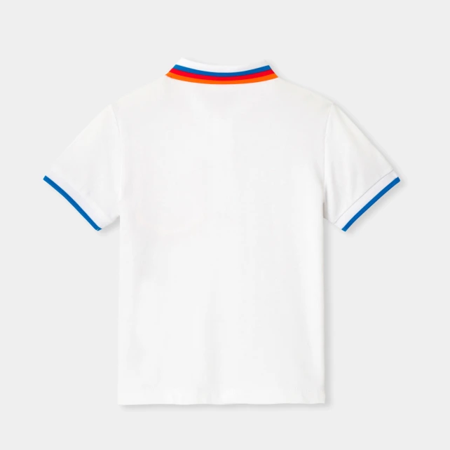 Polo enfant garçon en piqué de coton