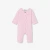 Combinaison bébé fille en jersey rayé