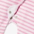 Combinaison bébé fille en jersey rayé