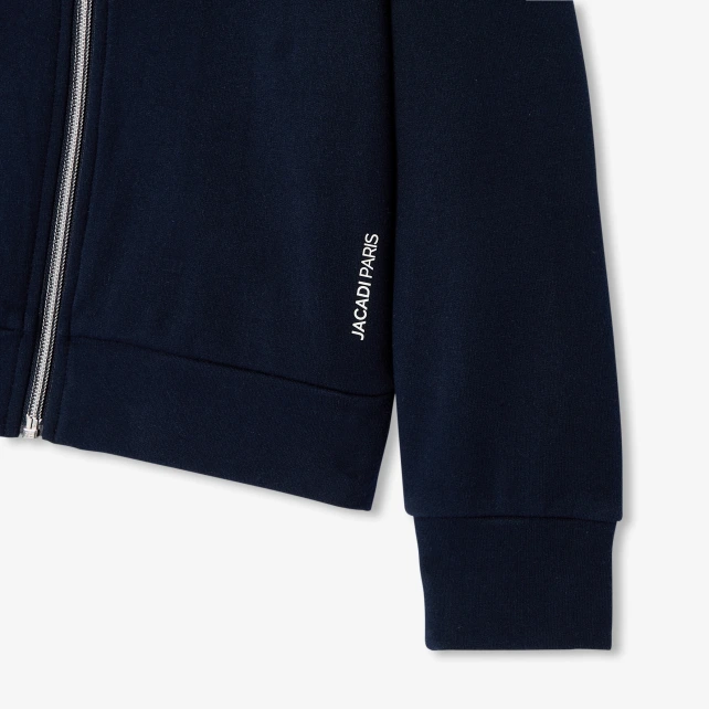 Cardigan zippé fille en molleton
