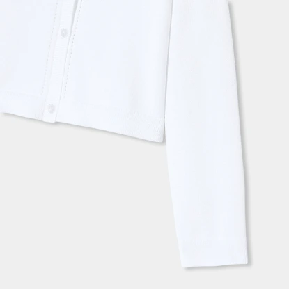 Cardigan court enfant fille