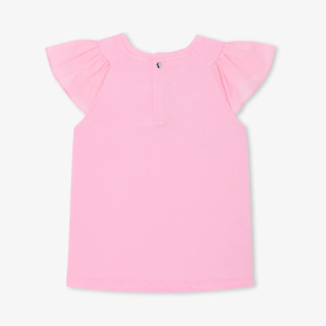 T-shirt enfant fille manches volantées