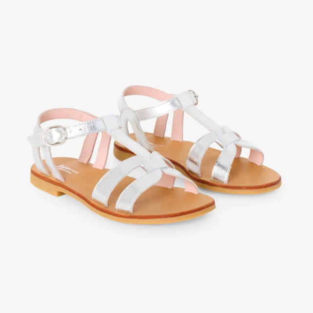 Sandales enfant fille en cuir
