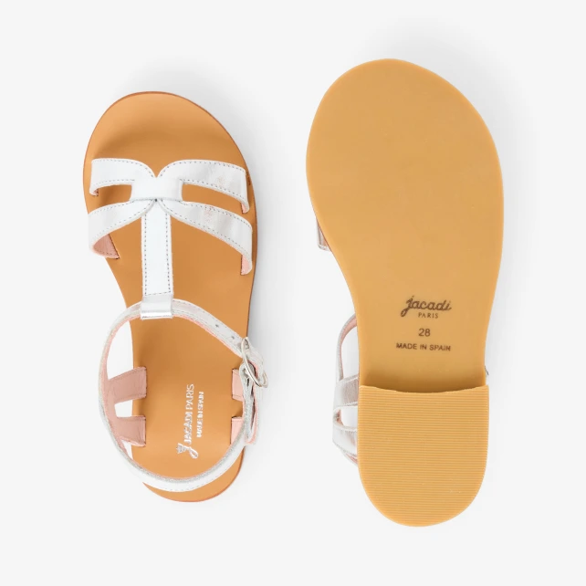 Sandales enfant fille en cuir