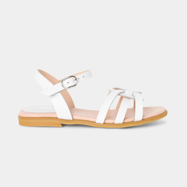 Sandales enfant fille en cuir verni