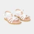 Sandales enfant fille en cuir verni