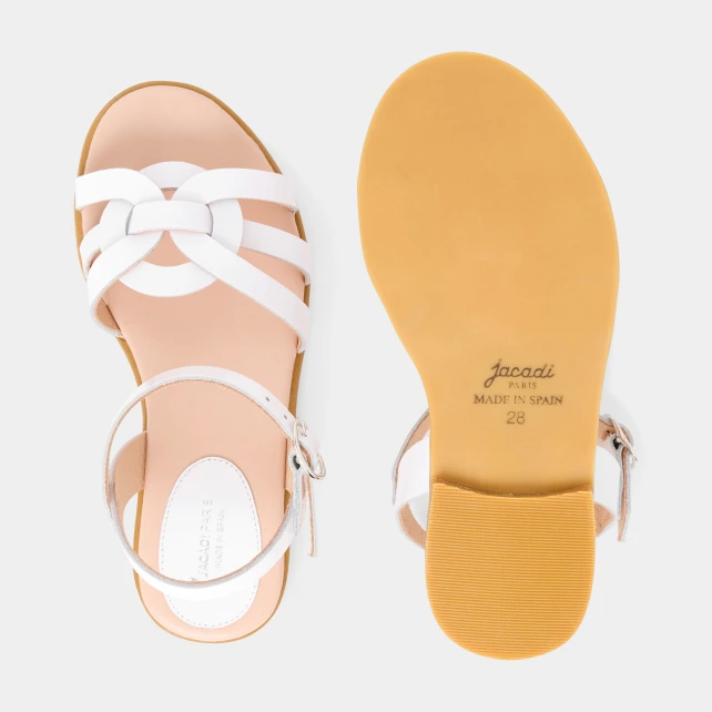 Sandales enfant fille en cuir verni