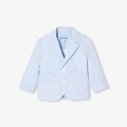 Veste bébé garçon en seersucker