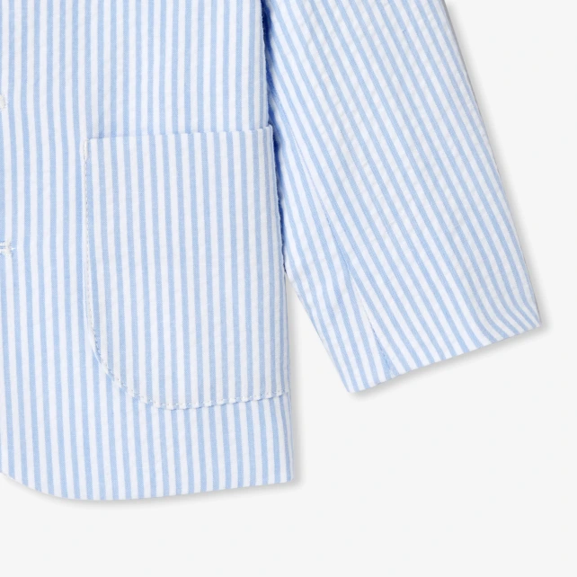Veste bébé garçon en seersucker