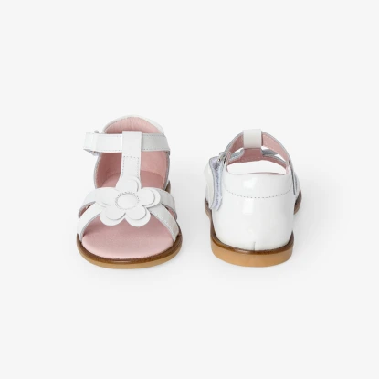 Sandales bébé fille en cuir verni