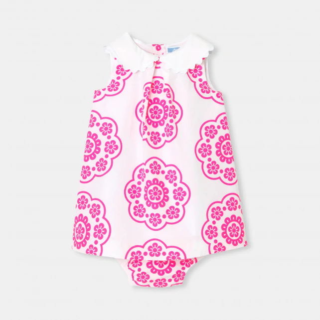 Robe bébé fille imprimé rosace