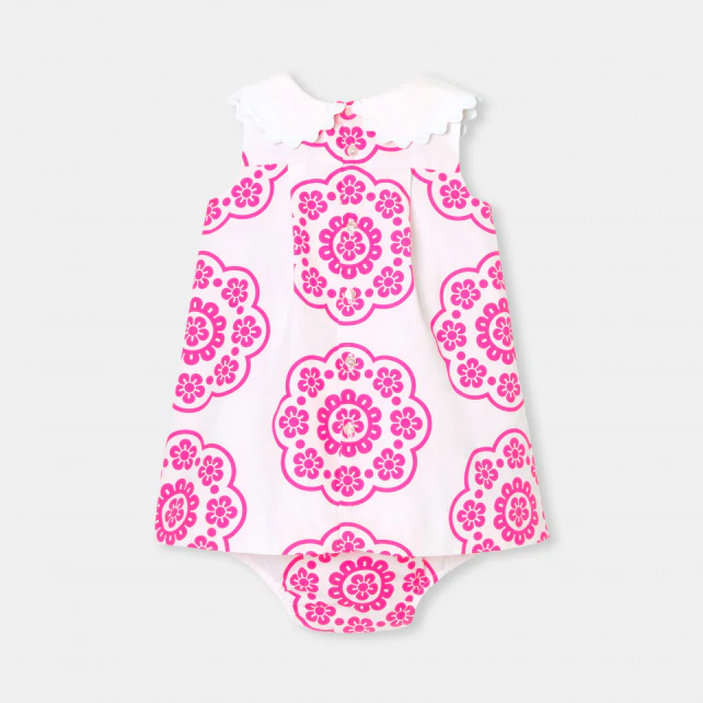 Robe bébé fille imprimé rosace