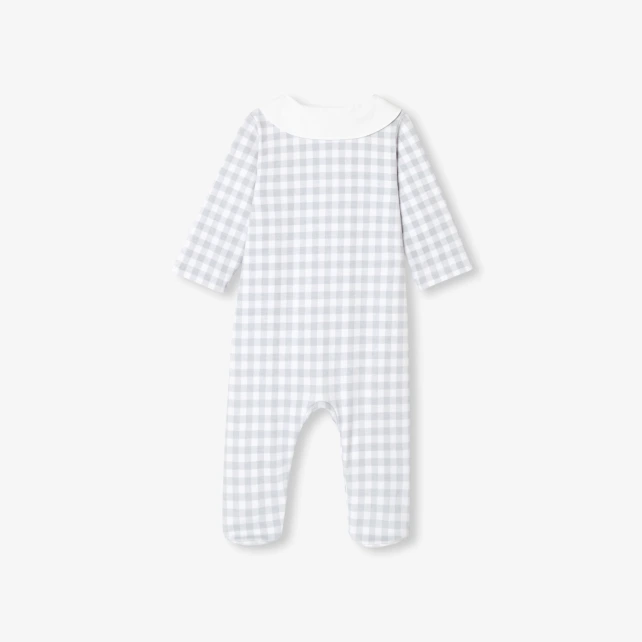 Pyjama bébé imprimé vichy
