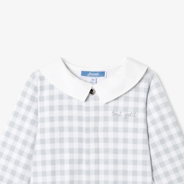 Pyjama bébé imprimé vichy
