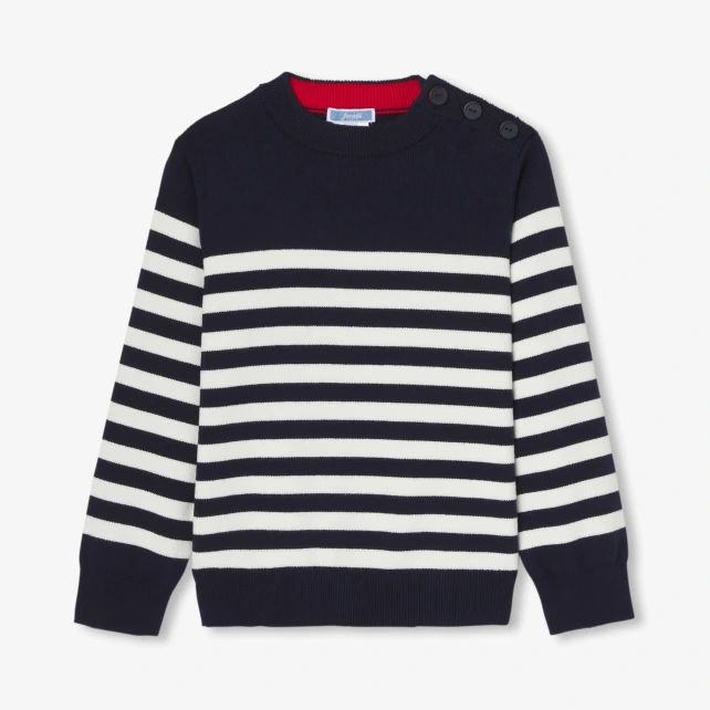 Pull marinière enfant garçon