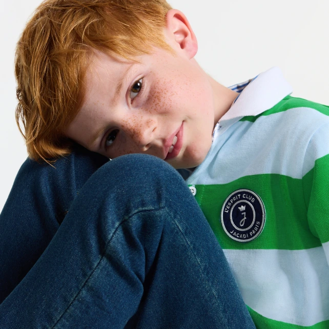 Polo enfant garçon en coton