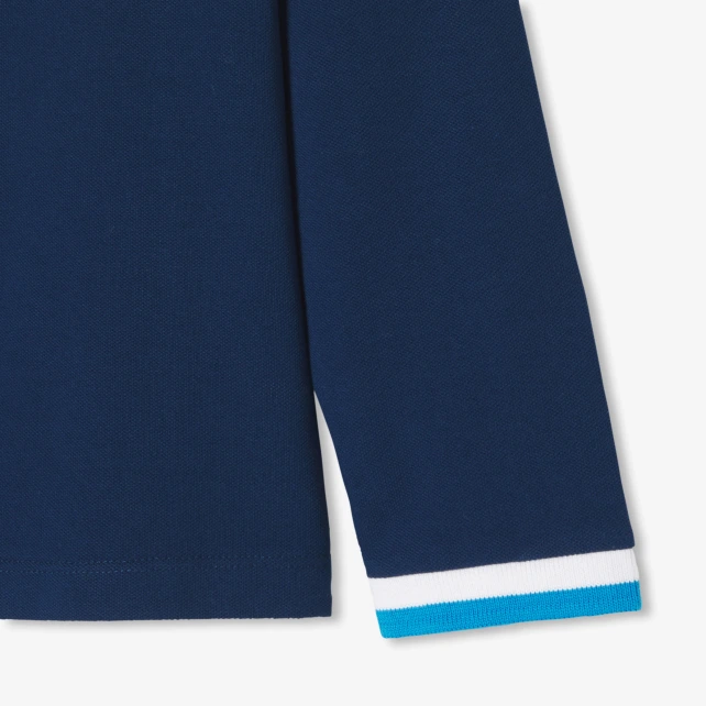 Polo enfant garçon en piqué de coton