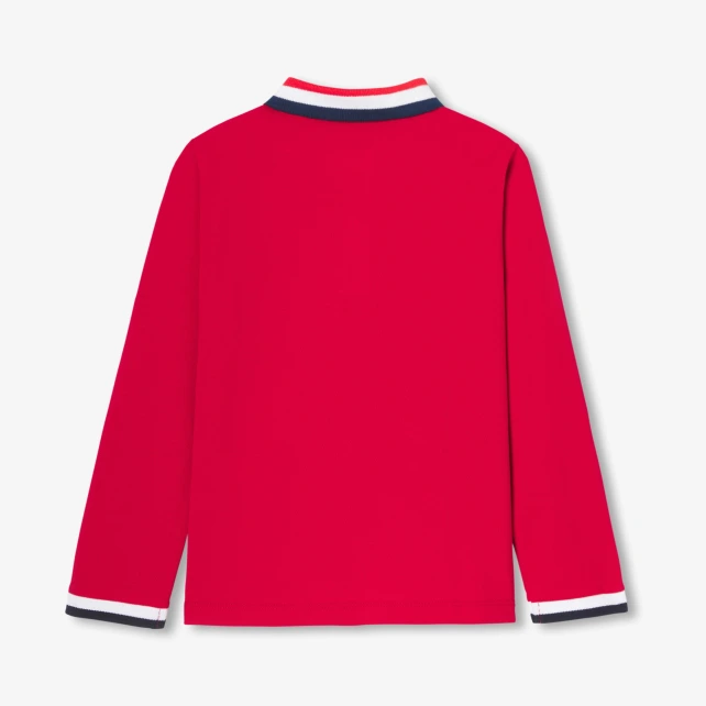 Polo enfant garçon en piqué de coton