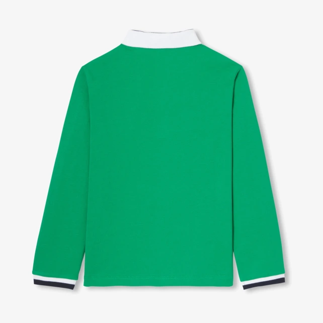 Polo enfant garçon en piqué de coton