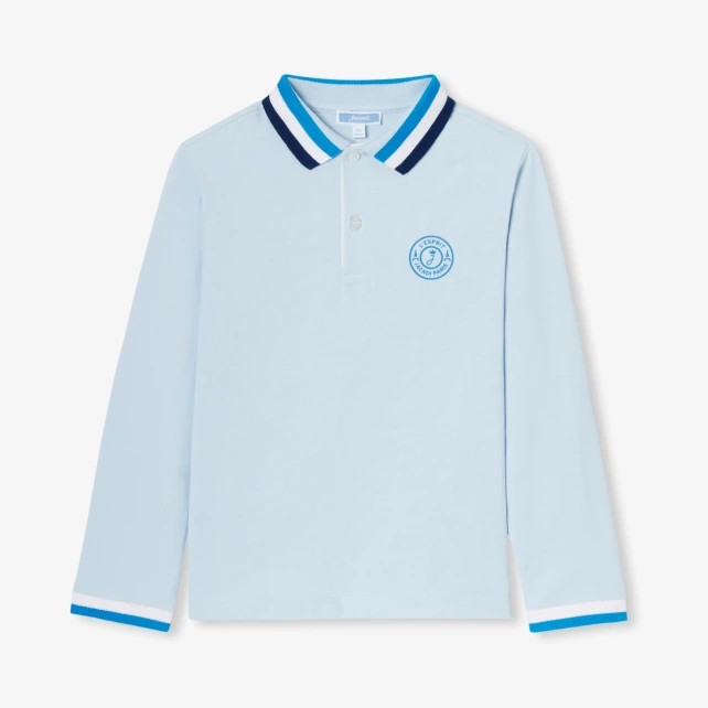 Polo enfant garçon en piqué de coton