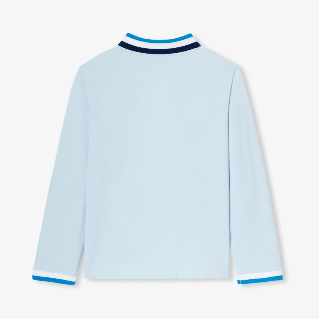 Polo enfant garçon en piqué de coton